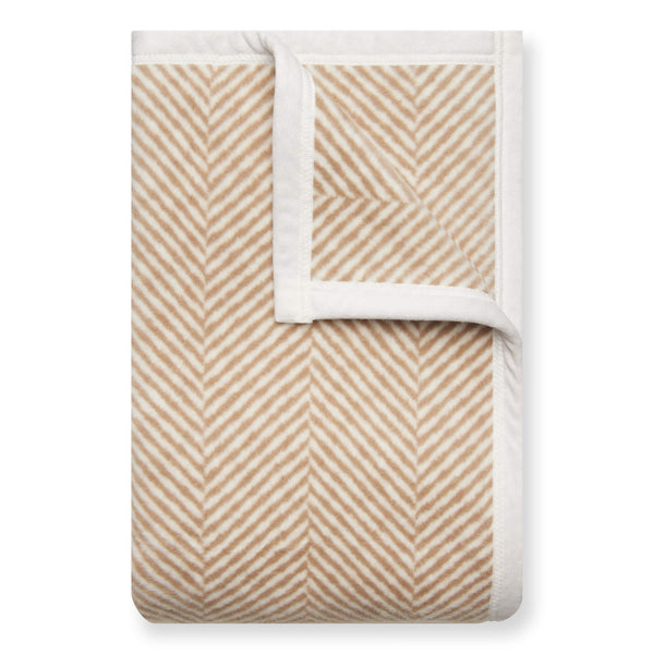 Harborview Herringbone Tan Dog Blanket