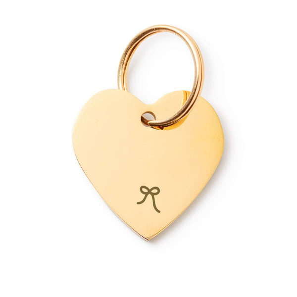 Heart Pet ID Tag: Bow Icon